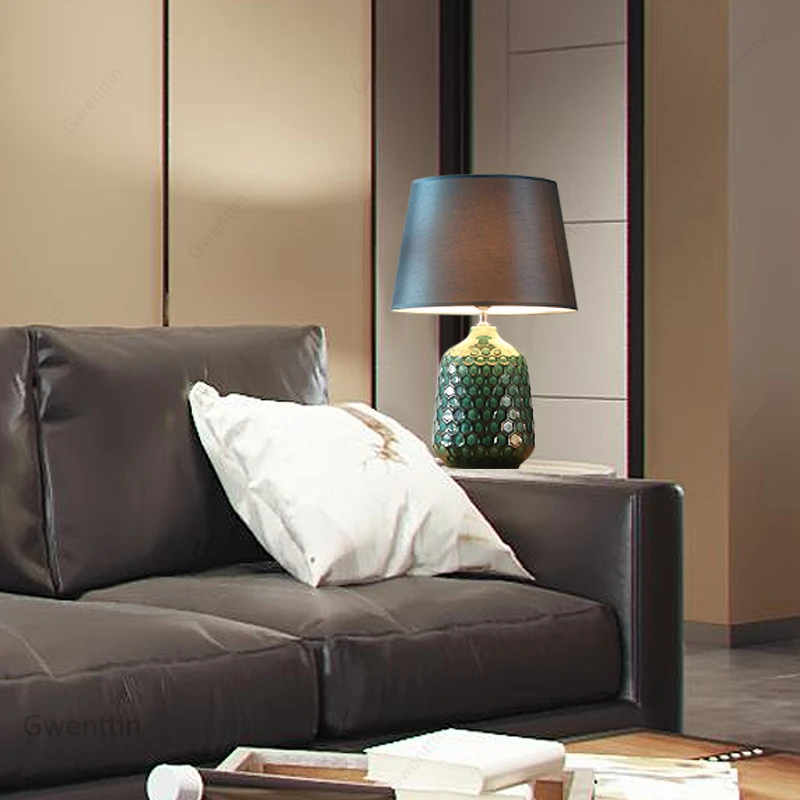 Винтажные Керамические настольные лампы для гостиной спальни прикроватный