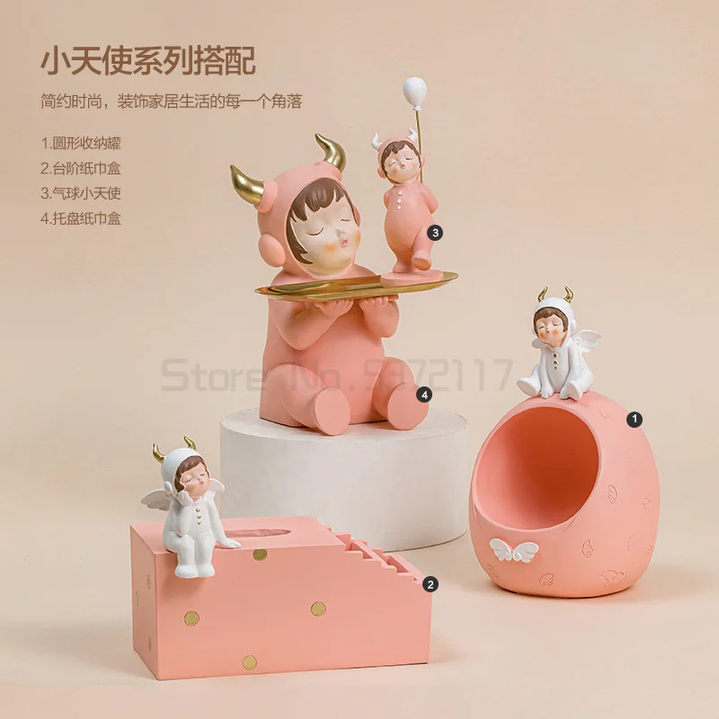 

Nordic top grade creative tissue box living room coffee table household simple paper drawing remote control storage box