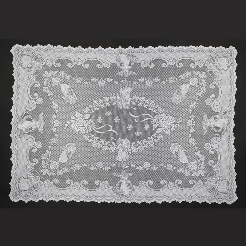 Кружевной угловой столик много размеров вечерние для домашнего праздника