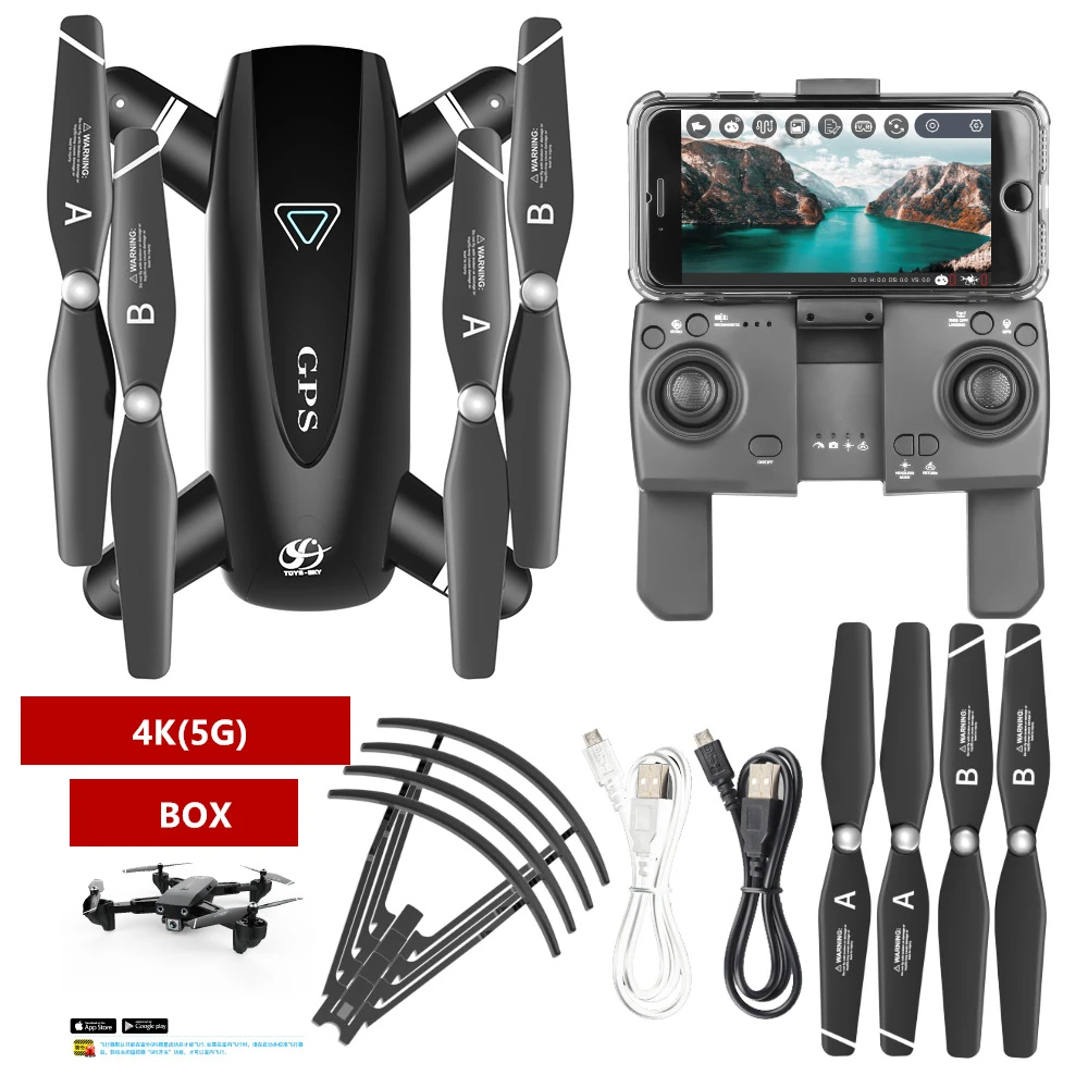 

S167 RC Drone 4K HD 1080P 5G WIFI FPV drone GPS AI height to maintain Quadcopter RC distance 500m flight 20 minutes Camera Drone