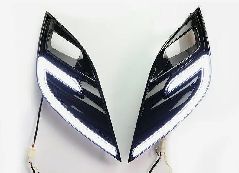 

LED DRL Daytime Running Kit For Toyota Camry 2018-2019 Driving White light +Yellow Turn Signal