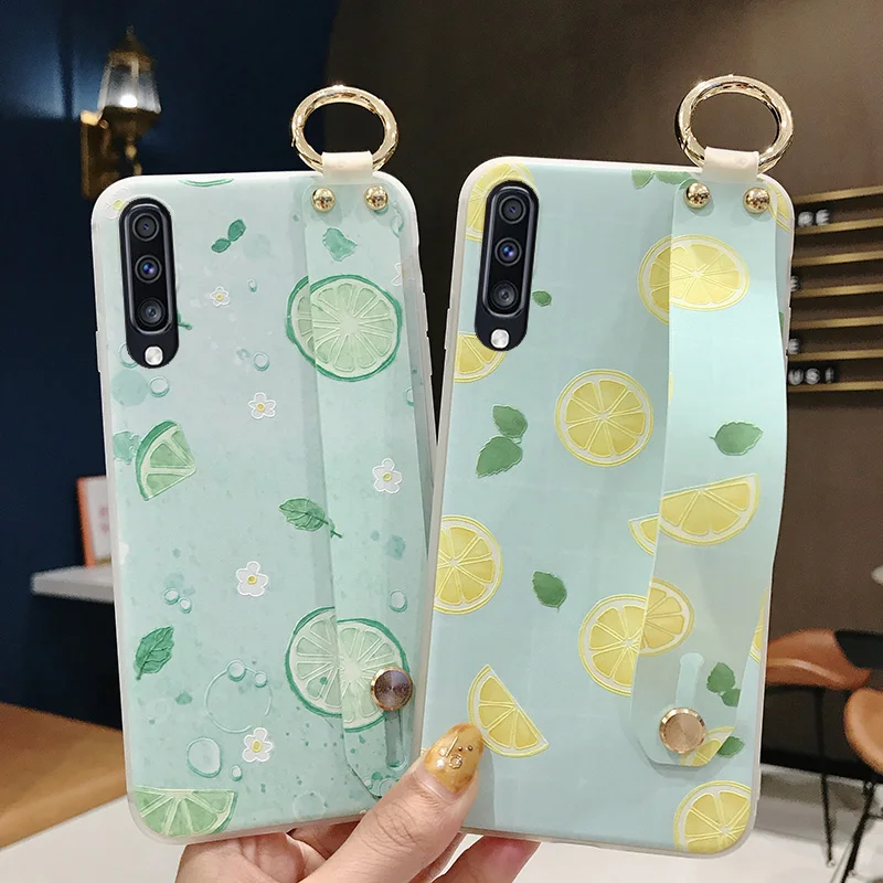 SoCouple ремешок чехол для samsung Galaxy S9 S8 S10 плюс S10e Note 8, 9, 10, плюс A40 A50 A70 A20 A10 A30 чехол для телефона из ТПУ с принтом держатель чехол