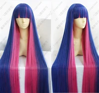 anime pantystocking with garterbelt stocking anarchy cosplay wigs 120cm mixed blue heat resistant synthetic hair wig wig cap