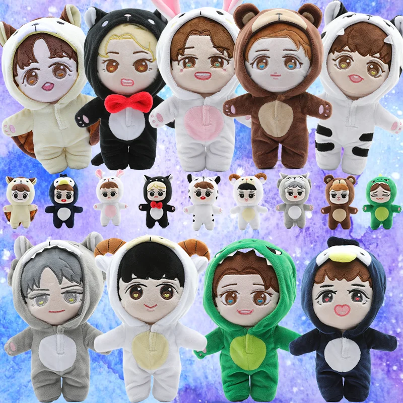 EXO плюшевая кукла поп поддержка звезд фанаты мягкие игрушки BAEKHYUN CHEN KAI LAY SEHUN D.O.