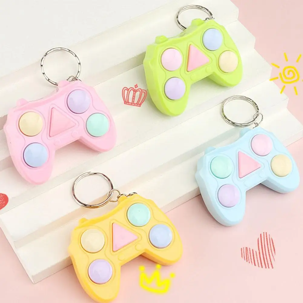 

1PC Adults Kids Stress Relief Toy Portable Colorful Gamepad Shape Memory Maze Cube Gadget Keychain Educational Breakthrough Game