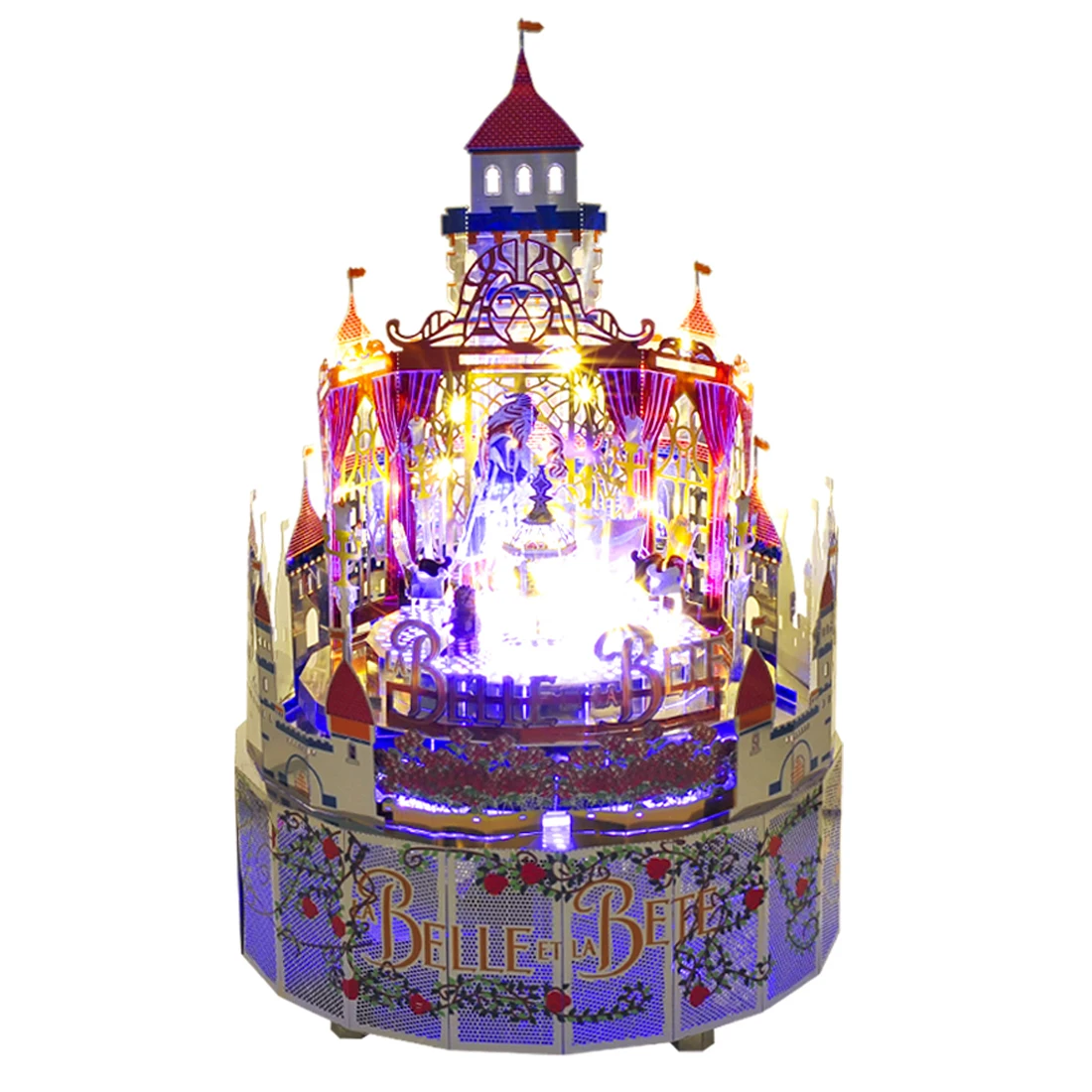 Детский конструктор Atom поворотная 3D Музыкальная шкатулка с пультом ДУ|Наборы для