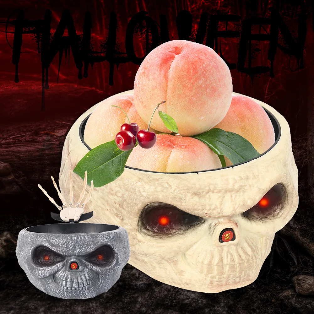 Хэллоуин скелет фруктовое блюдо украшение призрак Организатор партии с прыжками