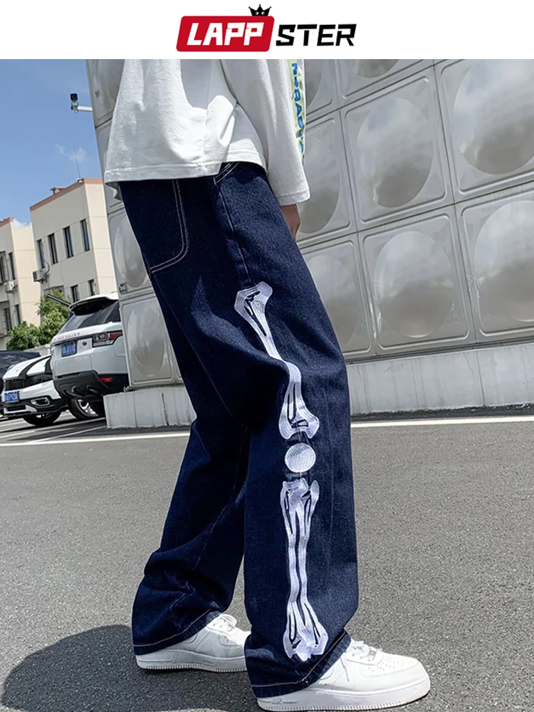 Lappster Men Skeleton Baggy Casual 