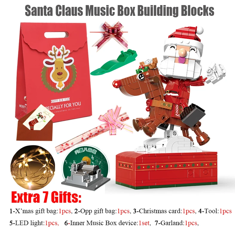 Newest Christmas Gift for Children Santa Claus and Reindeer Building Blocks Music Box X'mas First Choice
Newest Christmas Gift for Children Santa Claus and Reindeer Building Blocks Music Box X'mas First Choice