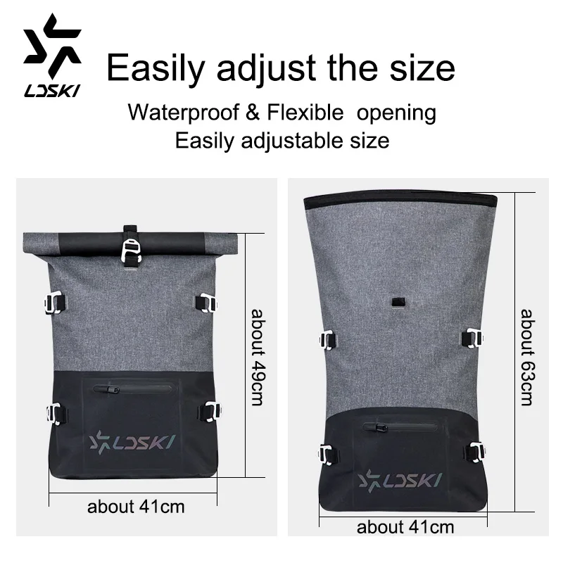 Водонепроницаемая Лыжная сумка LDSKI с рулонным верхом уличный Рюкзак Сумка для