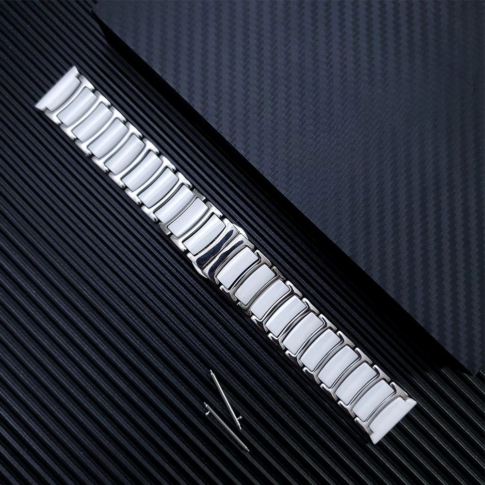 Ceramic Stainless steel Band For Amazfit Strap Watchband for Xiaomi Huami Amazfit 3 GTR GTS Bip S Watch band Bracelet Accessorie