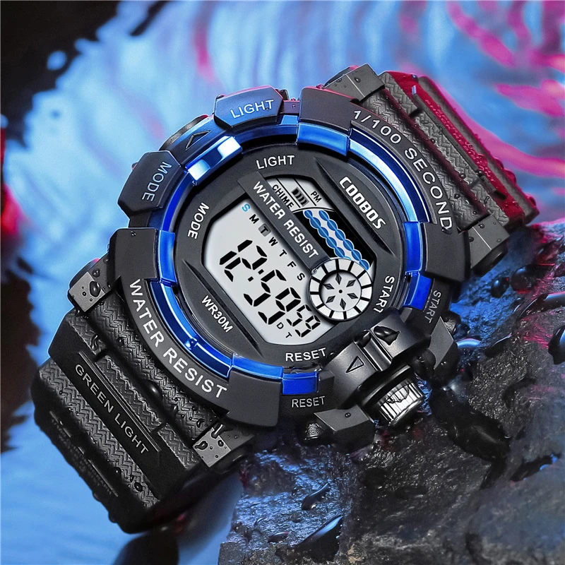 High-end Sport Watches For Men Digital Wristwatches Luxury Luminous Waterproof Led Electronic Alarm Date Military Watch | Наручные часы