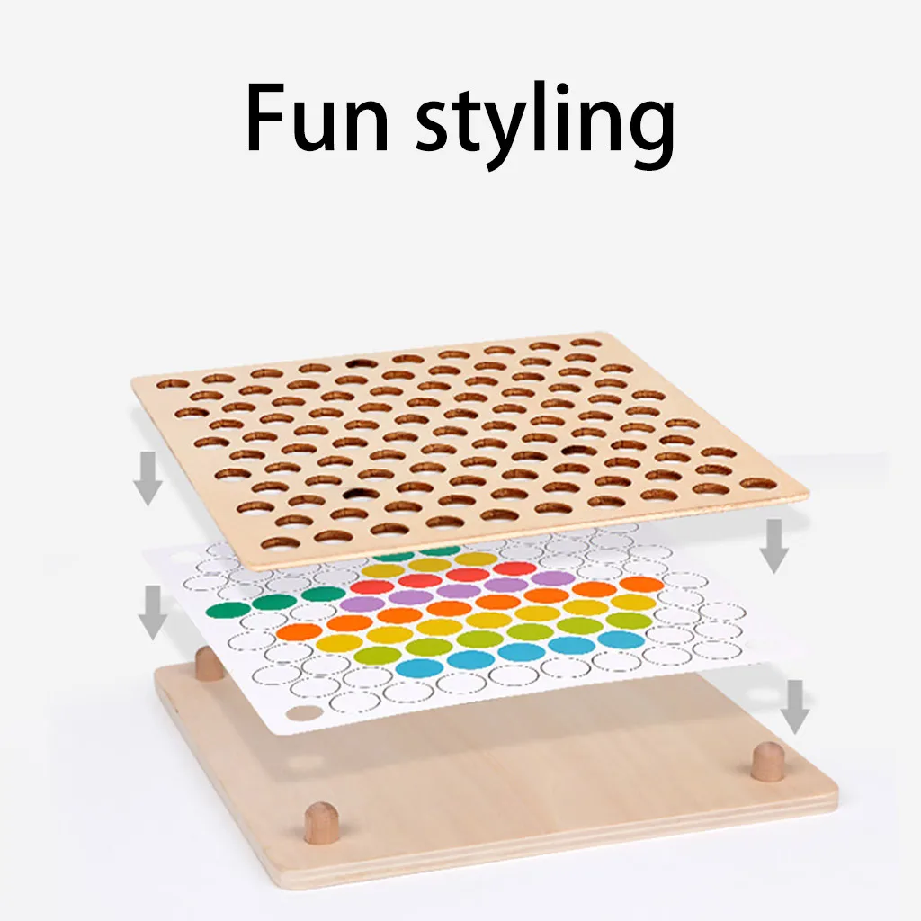 Тренировочная головоломка с бусинами для рук и мозга математическая доска-пазл