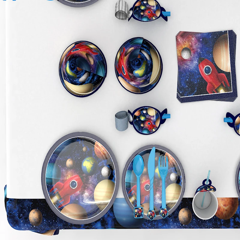 Одноразовая посуда для детского дня рождения украшение вечеринки в