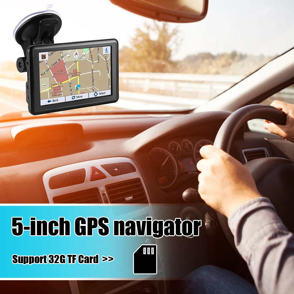 

5 inch TFT Touch Screen HD Vehicle GPS Navigation Device Automobile Car FM Satellite GPS Car Accessories