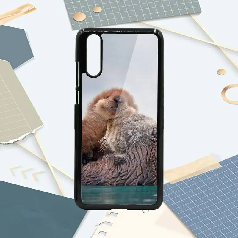 

Cute Animal otter Phone Case PC For Samsung galaxy S note 8 9 20 10 e lite2019 plus pro ultra