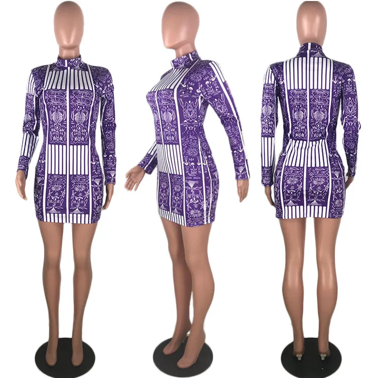 Высококачественное осенне зимнее винтажное платье в полоску с принтом для