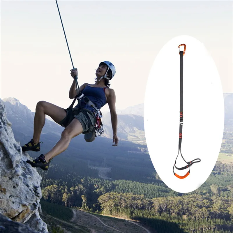 

Professional Adjustable Webbing Foot Loop Climbing Polyester Foot Loop Ascender Belt Device Band Rock Climbing Equipment