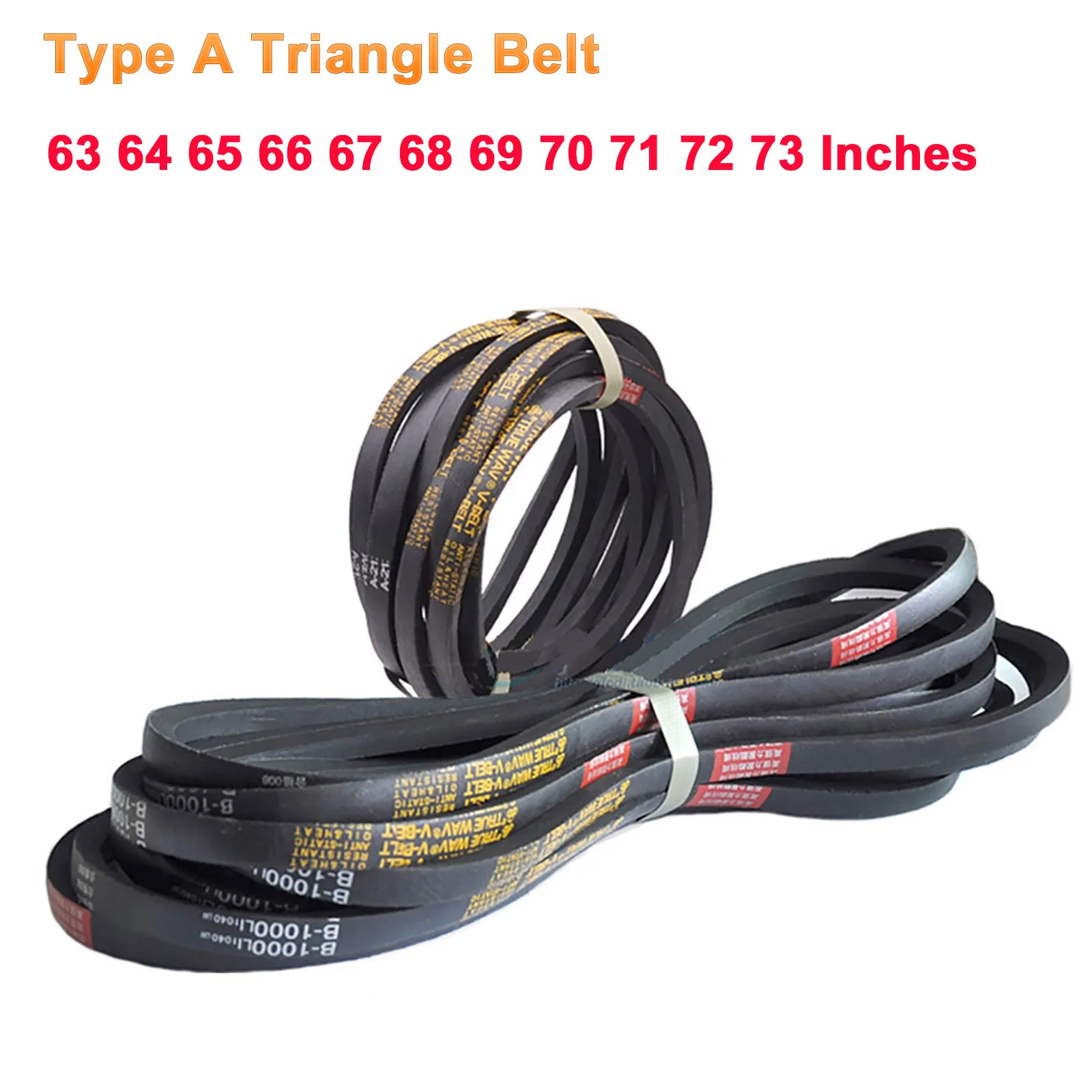 

1PCS Type A Rubber Triangle Belt A63 64 65 66 67 68 69 70 71 72 73 Inch High Wear-Resistant Automobile Equipment Agricultural