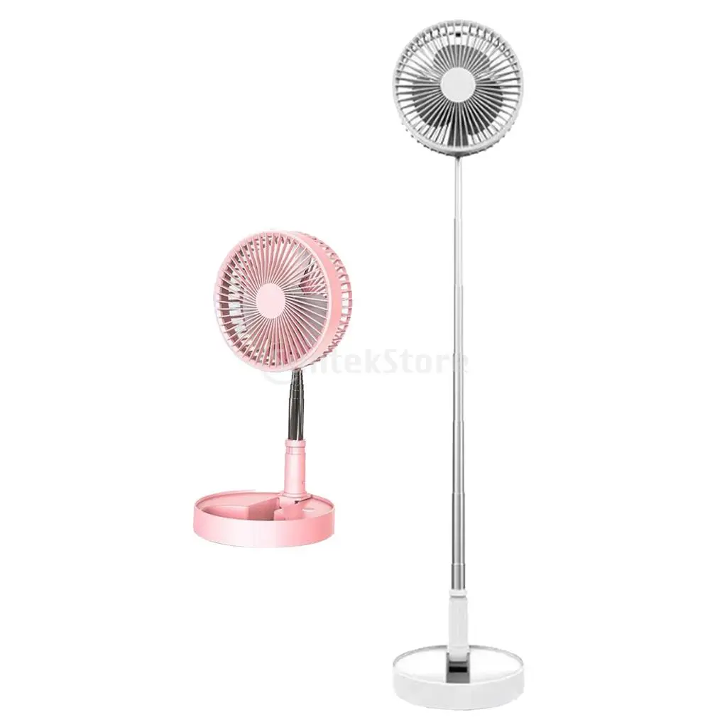 

7200mAh Foldable Pedestal Portable Standing Fan Table Fan Mini Office Travel