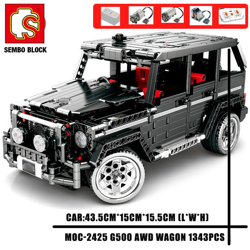 SEMBO блок Радиоуправляемый двигатель новый совместимый DIY внедорожник G500