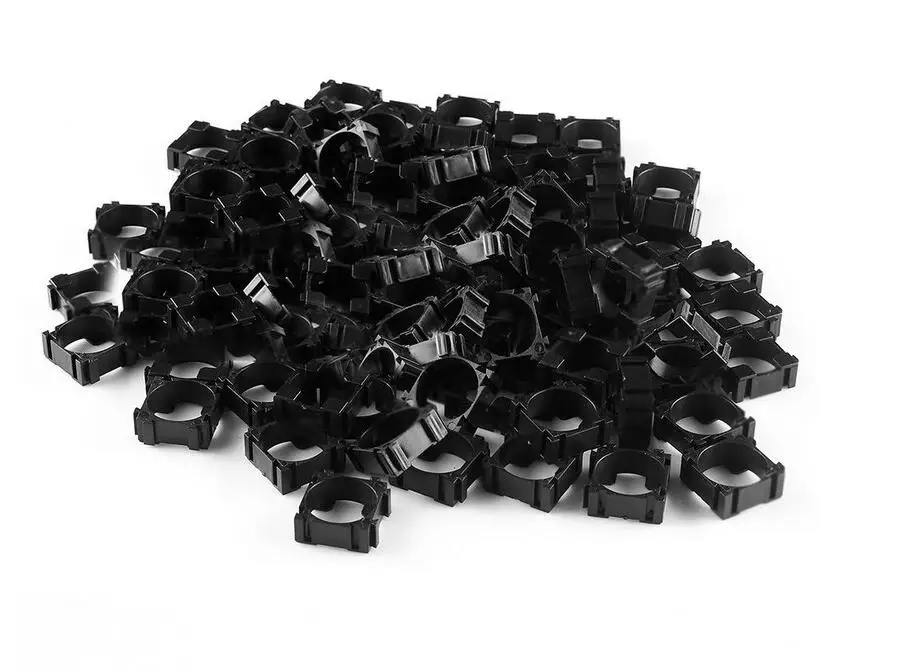 

MasterFire 1000pcs/lot Storage Box Bracket Battery Holder 18650 Cell Safety Anti Vibration Black Plastic Batteries Case