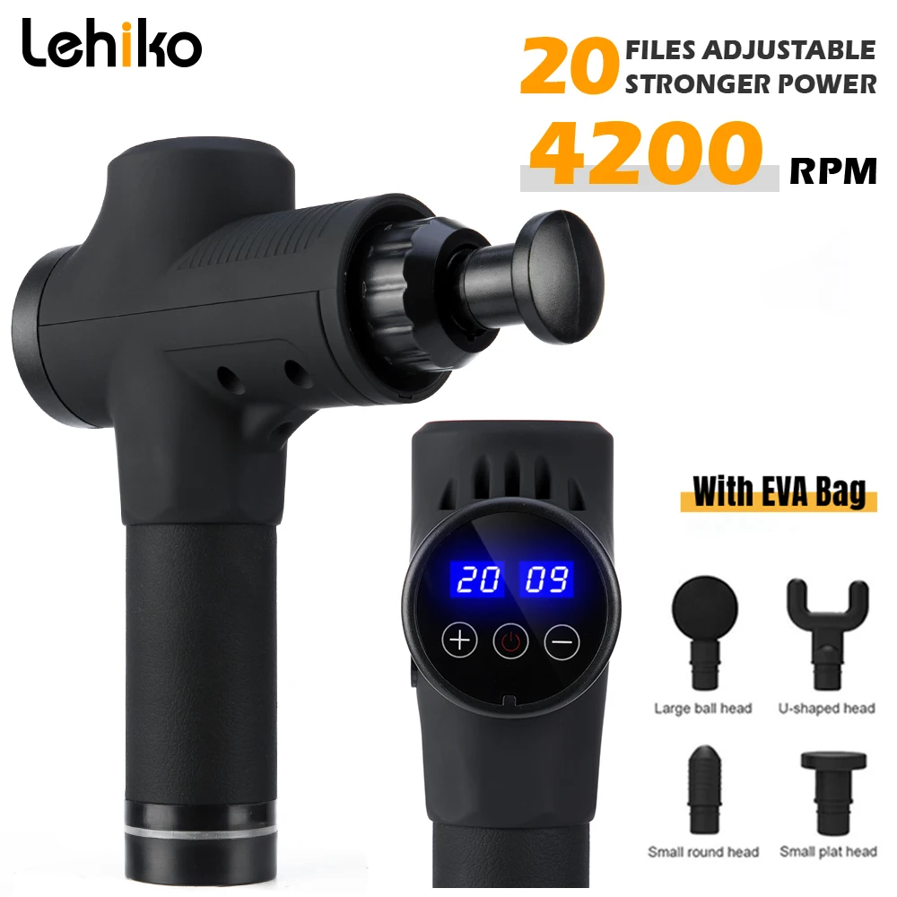 Массажный прибор для снятия мышечной боли массажа в виде пистолета помогает