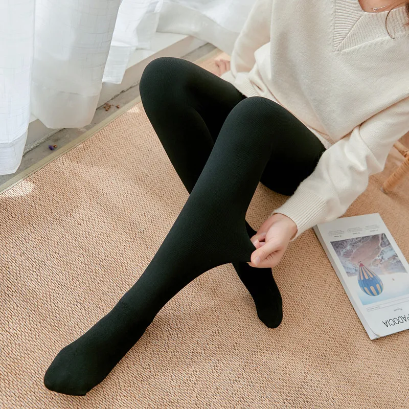 Осень зима женские колготки повседневные тонкие теплые эластичность Новое