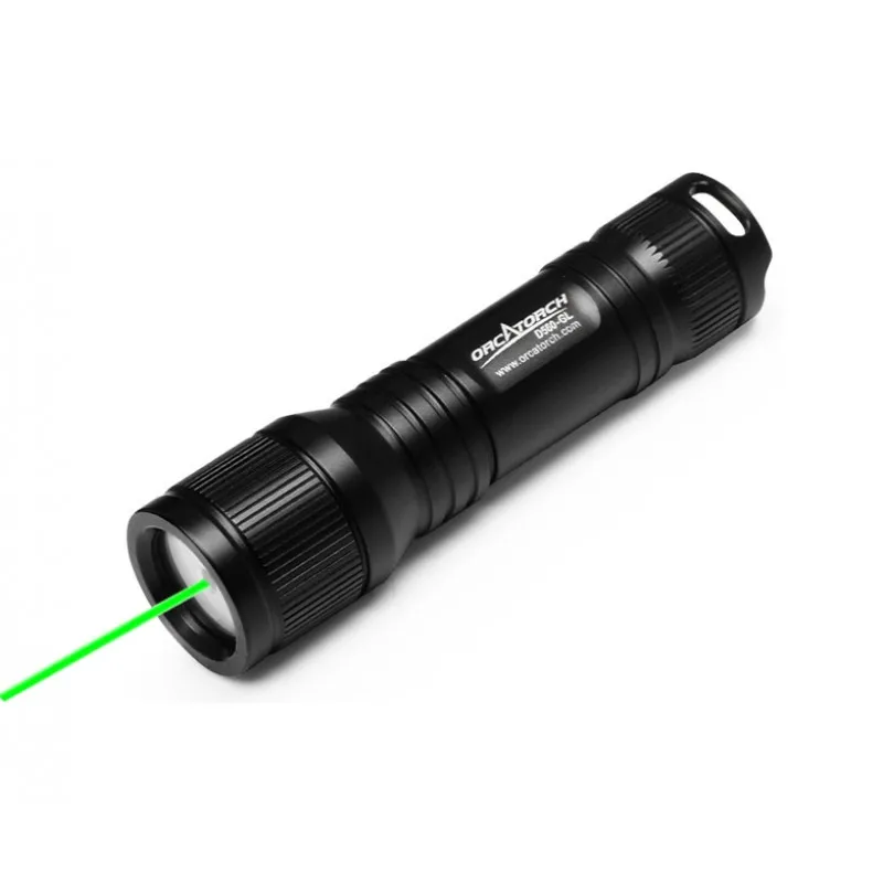 

ORCA Scuba Diving D560-GL Green Laser Diving Flashlight Dive Torch Underwater 150-Meter Waterproof Search Night Dive Freediving