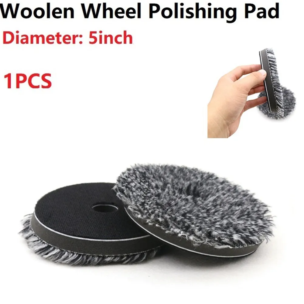 

1PC /5/6inch Wool Pad For DA Polisher Self-adh-esive Polishing Pad Pong Hair Purple Woolen Wheel Polish Pad Scratch Repair
