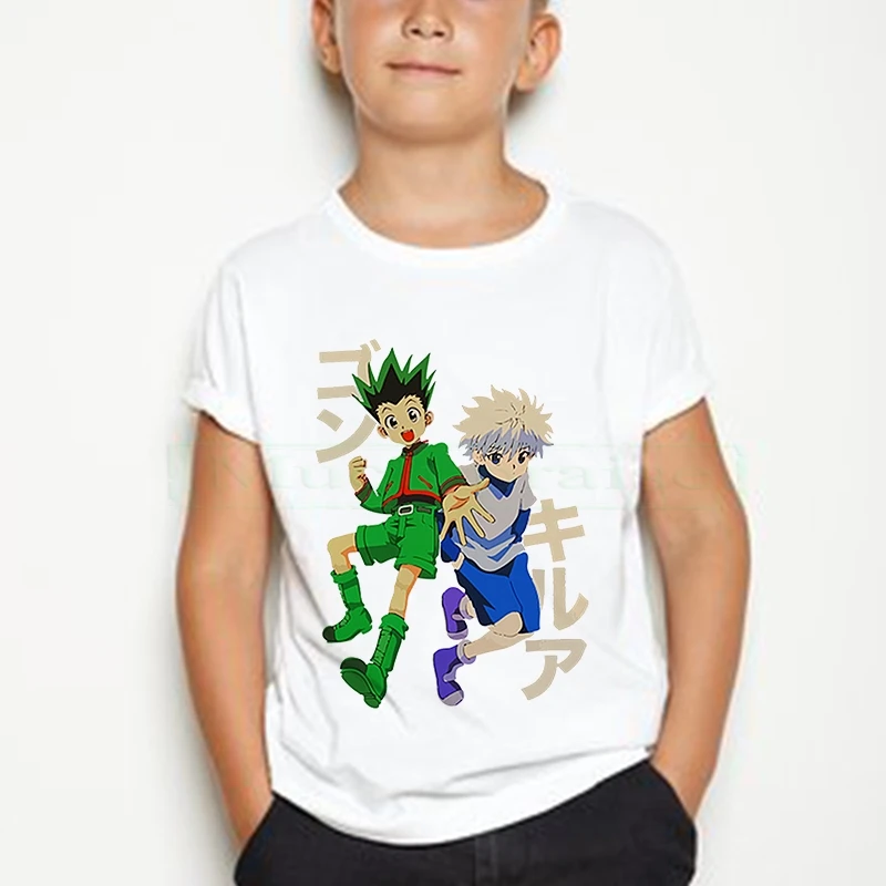 Дизайнерская футболка Hunter X для мальчиков и девочек Забавные футболки косплея