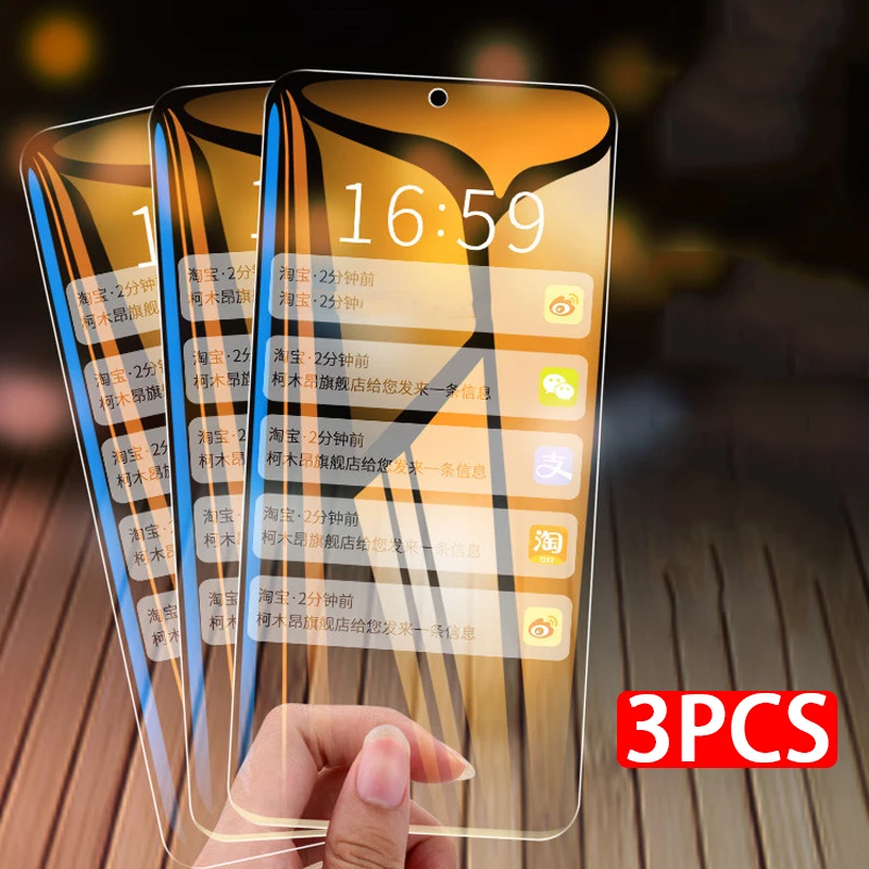 

Закаленное стекло для Vivo Y11 2019 V20 SE V15 Pro Y12 Y15 Y17 Y30 Y50 Y81 Y53 Y93 Y91 Y91c Y91i V7 Plus, Защитная пленка для экрана, 3 шт.