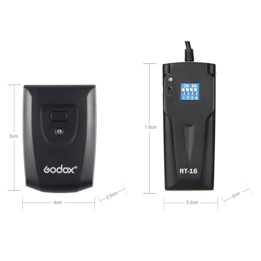 Godox RT-16 16-канальный Беспроводной студийный ведомый триггер вспышки (RT-16) |