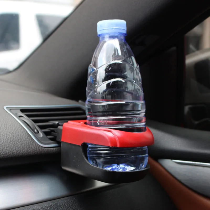 

1pcs Red Car-styling Water Cup Holders Universal Car Air Outlet Beverage Rack Door Drink Supplies Cup Mount Bottle Stands