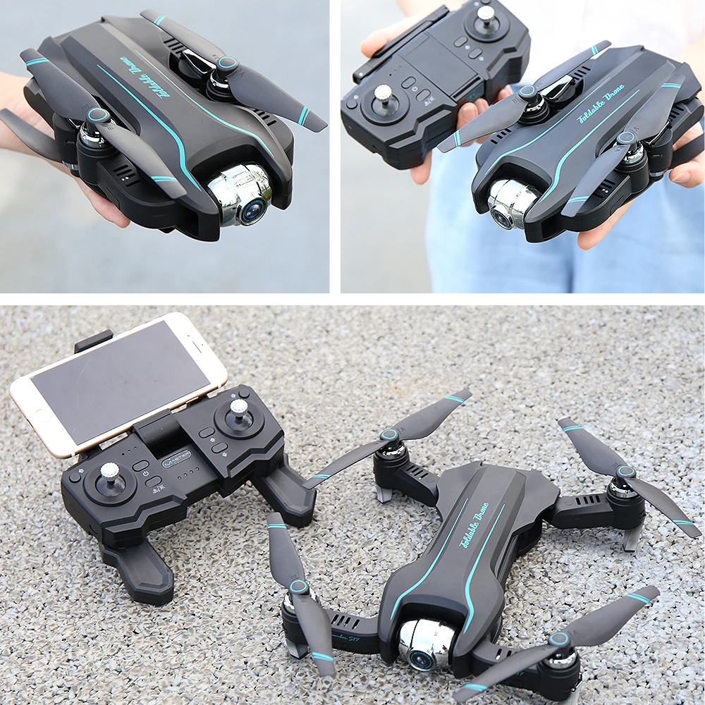 S17 RC Drone with Camera 1080P Quadcopter Trajectory Flight Palm Control MV Production Optical Flow 3 Batteries | Игрушки и хобби