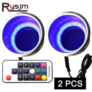 2pcs car styling universal car truck drink can cup holder door mount stand drinks holders for car marine boat 7 color led light free global shipping