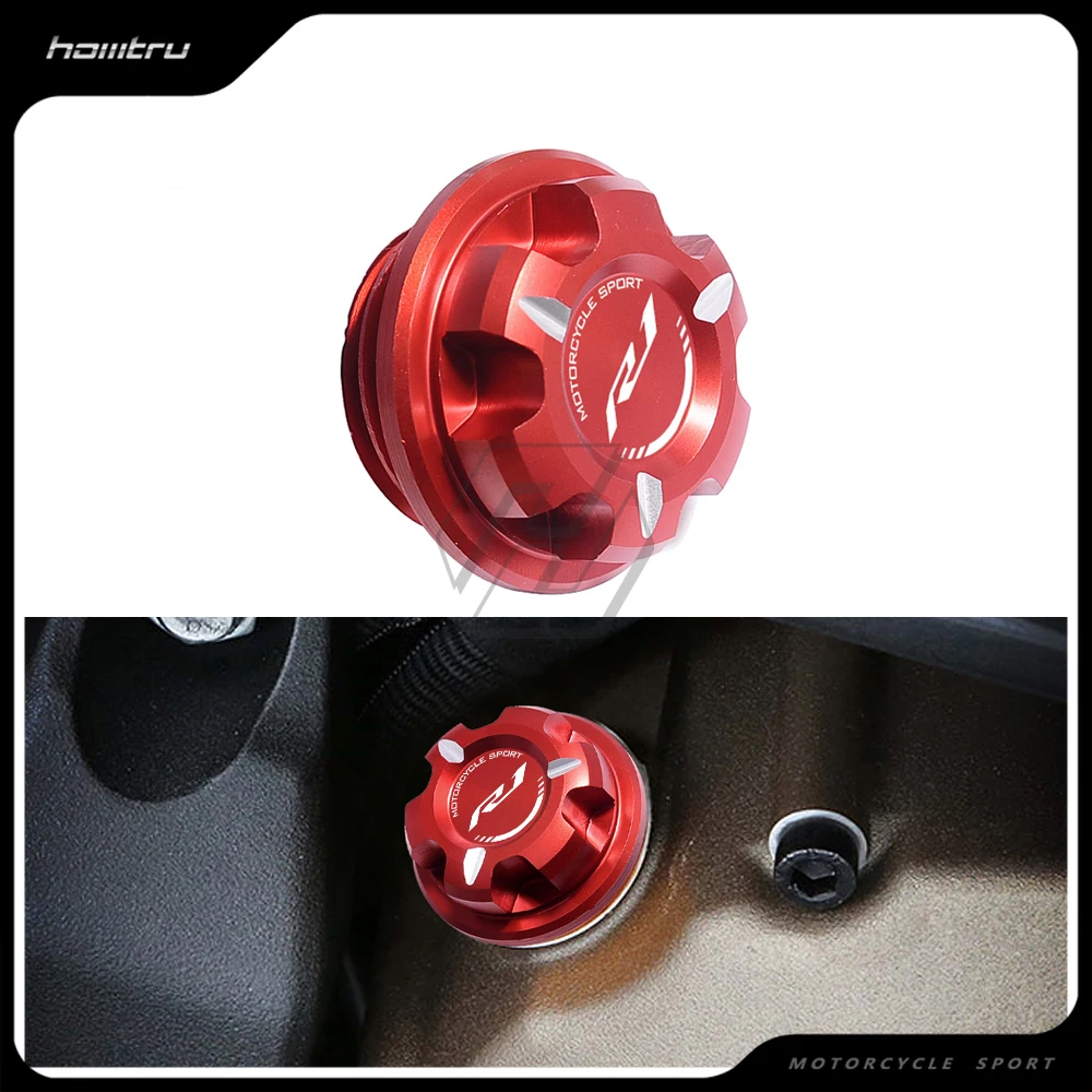 

Motorcycle Engine Oil Cap Bolt Screw Filler Cover Case for Yamaha YZF-R1 R1 1998-up