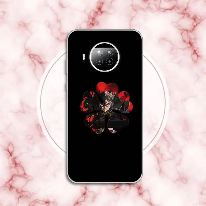 

Japan anime Black Clover Phone Case Transparent for Xiaomi Redmi note 10 t 8 9 pro lite 11
