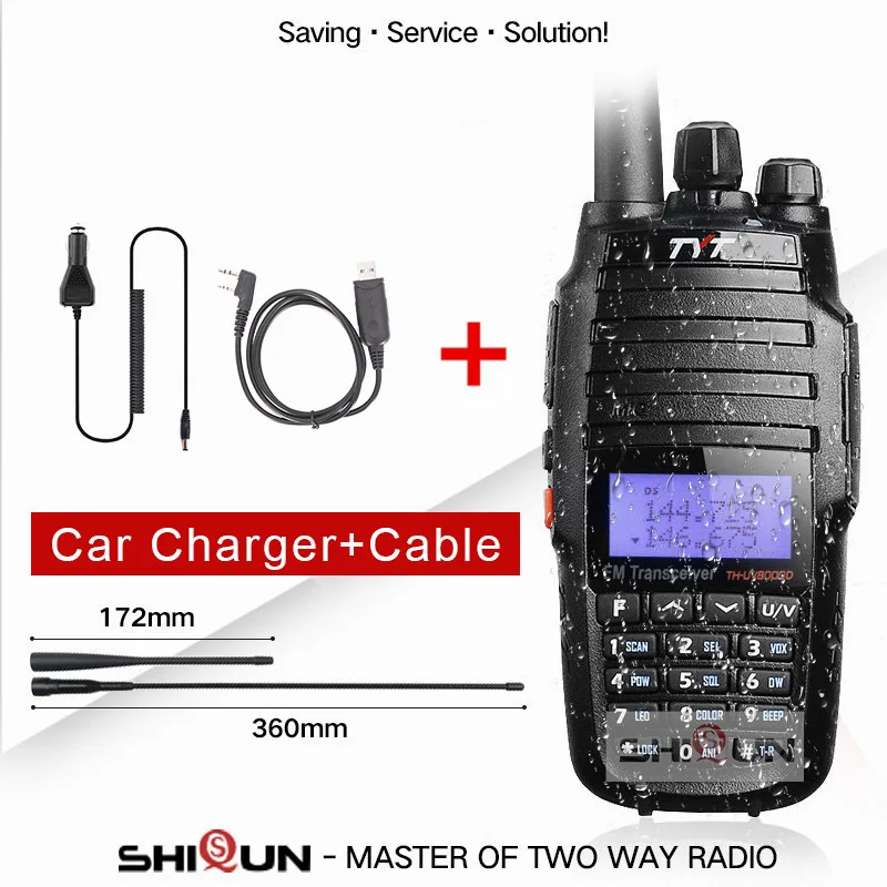 Add Program-24V TYT TH-UV8000D портативная рация 10 км двухдиапазонный VHF UHF 10 Вт Радио Comunicador 10 км 3600 мАч функция перекрестного ретранслятора радиоприемник TYT - Цвет: Add Program-24V