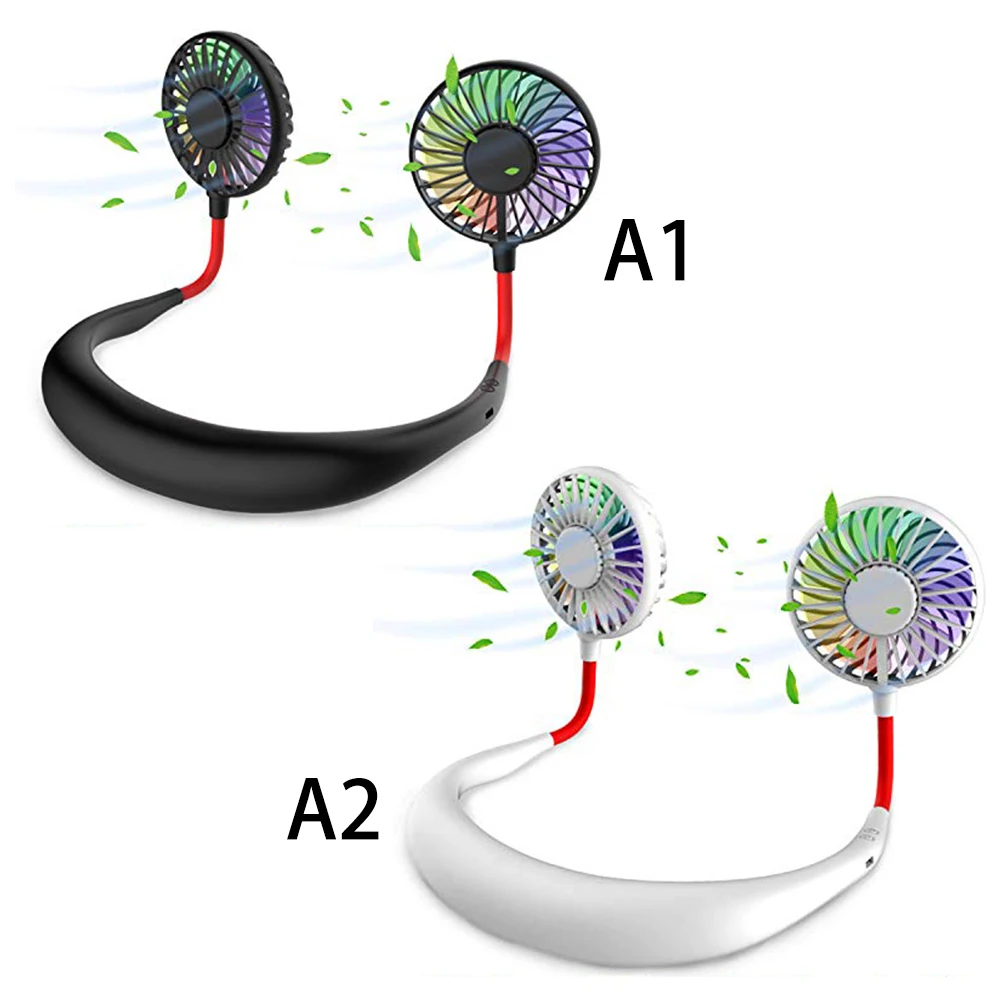 USB арома-вентилятор перезаряжаемый шейный ленточный вентилятор для занятий
