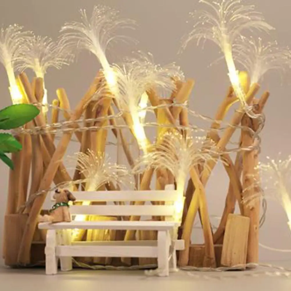 10 светодиодный волоконно оптический свет шнура красочные утренняя Глория