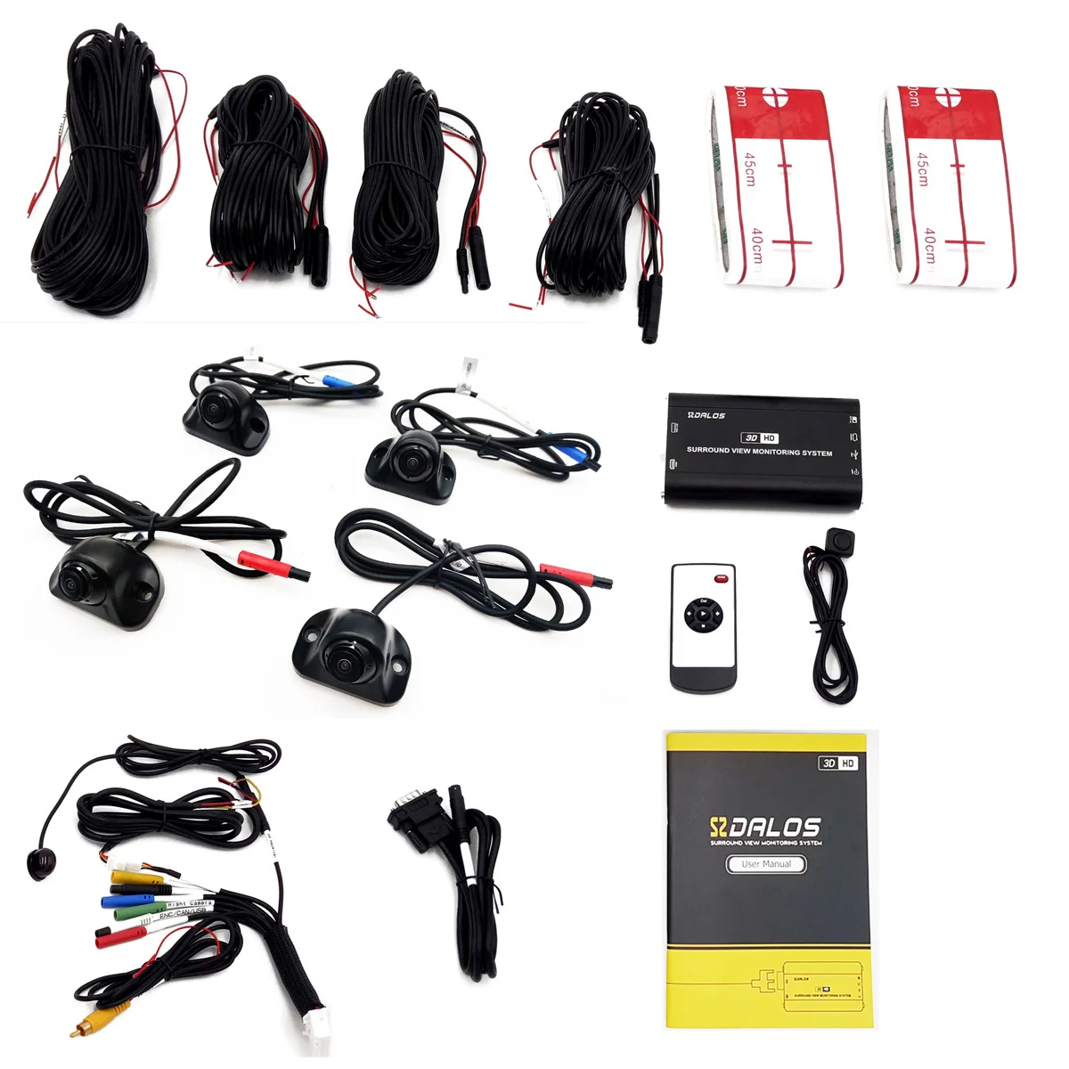 SZDALOS Bus Truck 3D Surround view Monitoring System HD 1808P With 360 Degree View And 4-CH DVR Recorder Driving Support | Автомобили и