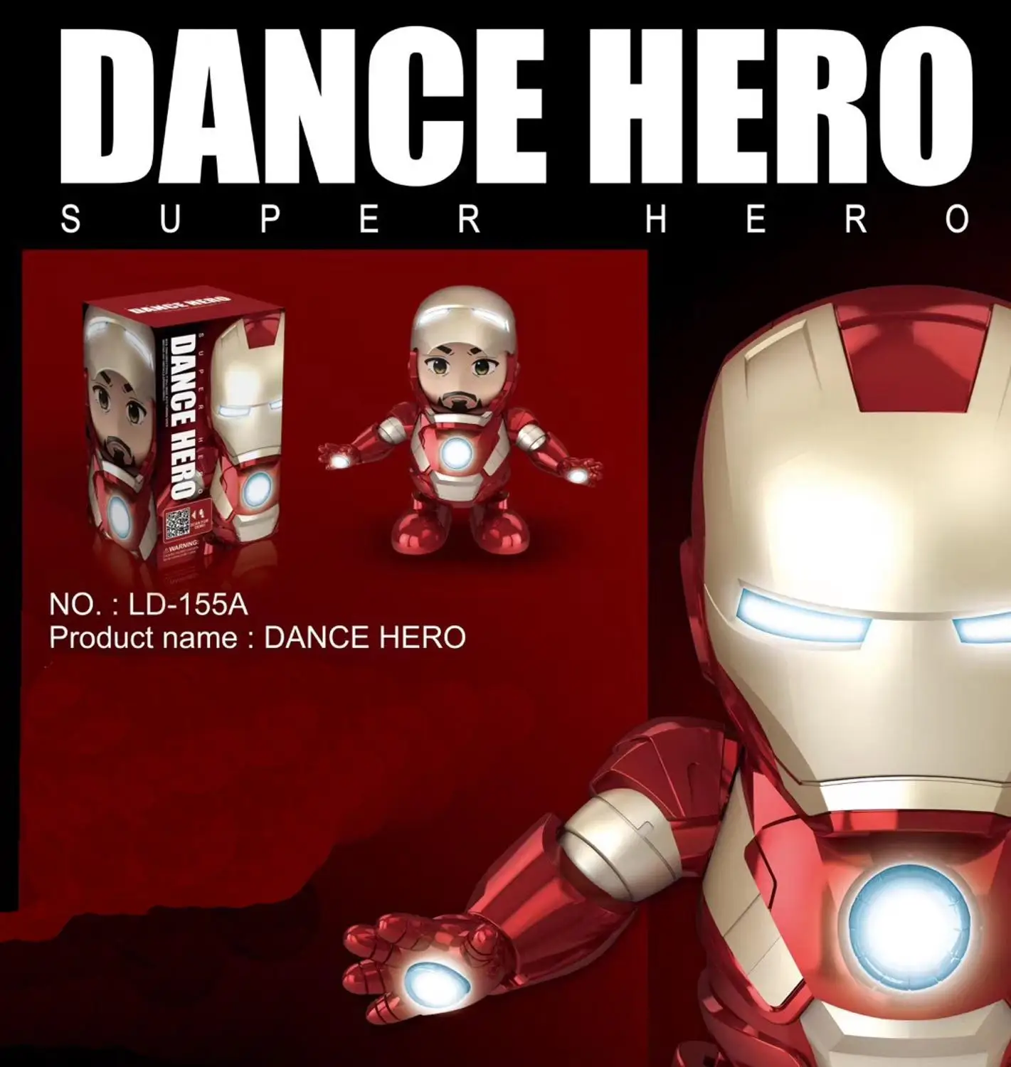 Милый мультфильм Мстители Железный человек Капитан танцевальная игрушка с