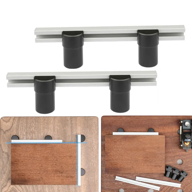 

19mm/20mm Dog Hole Baffle Plate Workbench Planing Stop Board Auxiliary Fixing Clamp Woodworking Positioning Tools