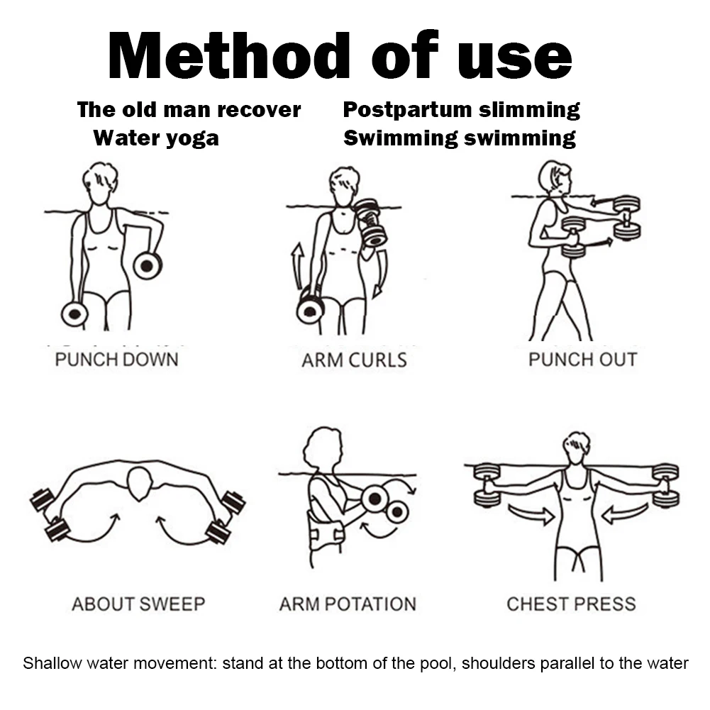 Самодельная плавающая гантеля из вспененного этилвинилацетата для бассейна