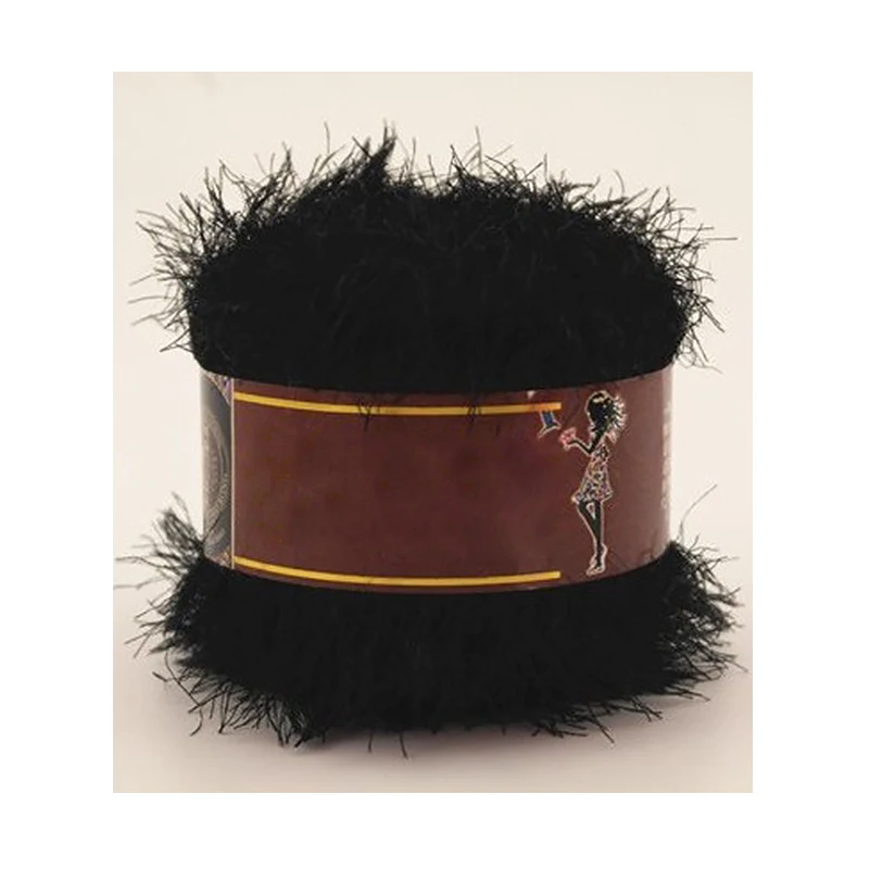 Длинная шерстяная норковая Коралловая толстая пряжа для вязания 50 г крючком