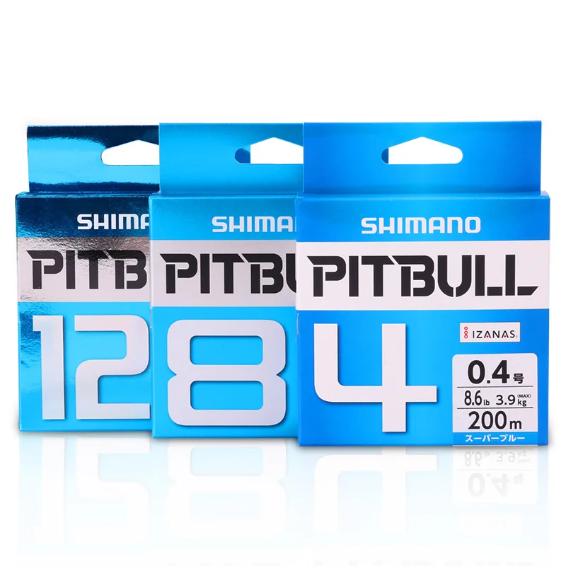 SHIMANO PITBULL12 зеленый синий 100% оригинал 150 м/200 м 8/12 плетеная проволочная леска
