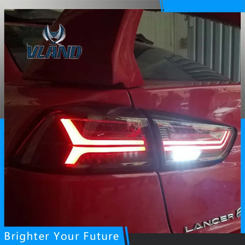 Светодиодные задние фонари для Mitsubishi Lancer EX 2008 2017 светодиодные полосы красные