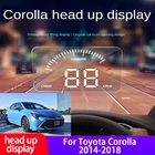 Автомобильный дисплей HUD для Toyota Corolla 2014, 2015, 2016, 2017, 2018, электронные аксессуары, экран для безопасного вождения, система сигнализации