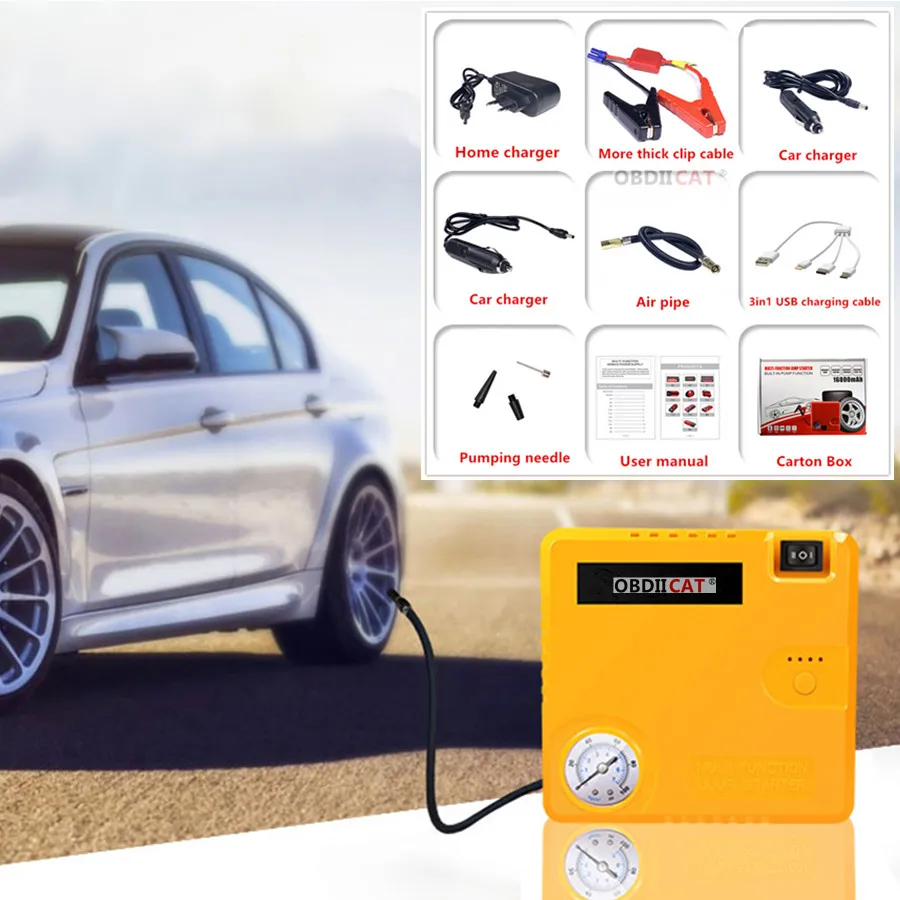 Пусковое устройство для автомобиля A + качество TM16B портативное зарядное